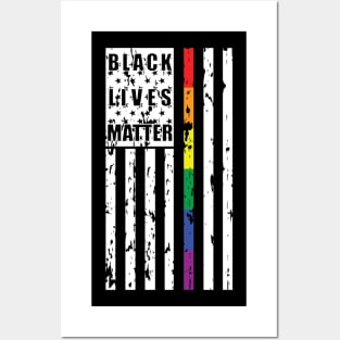 Black Queer Lives Matter - White Posters and Art